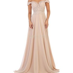 Navy Blue prom dress size 6 unaltered